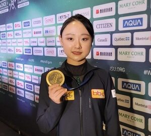 '장하다' 女피겨 <b>김채연</b>, <b>세계선수권 동메달</b> 쾌거