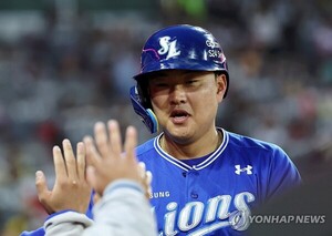 <b>삼성 박진만</b>, '복귀전 맹타' 오재일 칭찬 "고참으로서 중요한 역할 수행"[문학...