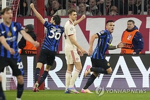 '김민재 75분+뮐러골' B.뮌헨, 인터밀란에 1-2 충격패… 4강 적신호 [챔...