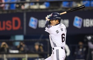 '시범경기 타격왕' 부활 완료!… <b>오명진</b>, 프로 데뷔 첫 <b>만루홈런</b> 폭발