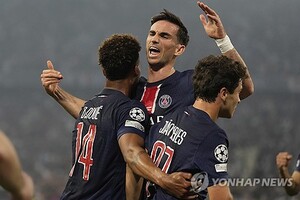 '이강인 <b>우승</b> 목전' <b>PSG</b>, 챔스 결승 전반 2-0 마쳐