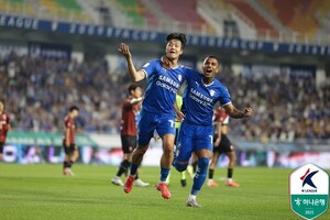 'PK 이번엔 넣었다!' <b>수원</b>삼성, '실축 트라우마 극복'하고 2위까지[<b>수원</b>...