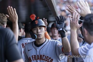 '<b>이정후</b> 5타수 1<b>안타</b> 1<b>득점</b>' SF, ATH에 7-2 대승