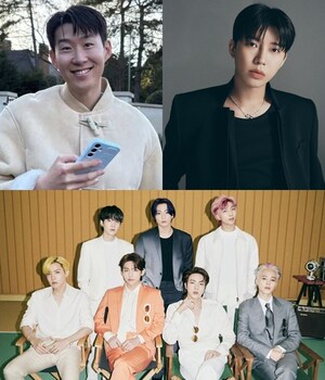 <b>손흥민</b> 1위·BTS 2위·임영웅 3위…8월 스타 브랜드 평판