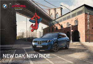 BMW "스파이더맨에서 '더 뉴 BMW iX3' 및 'BMW 5시리즈' 선봬"
